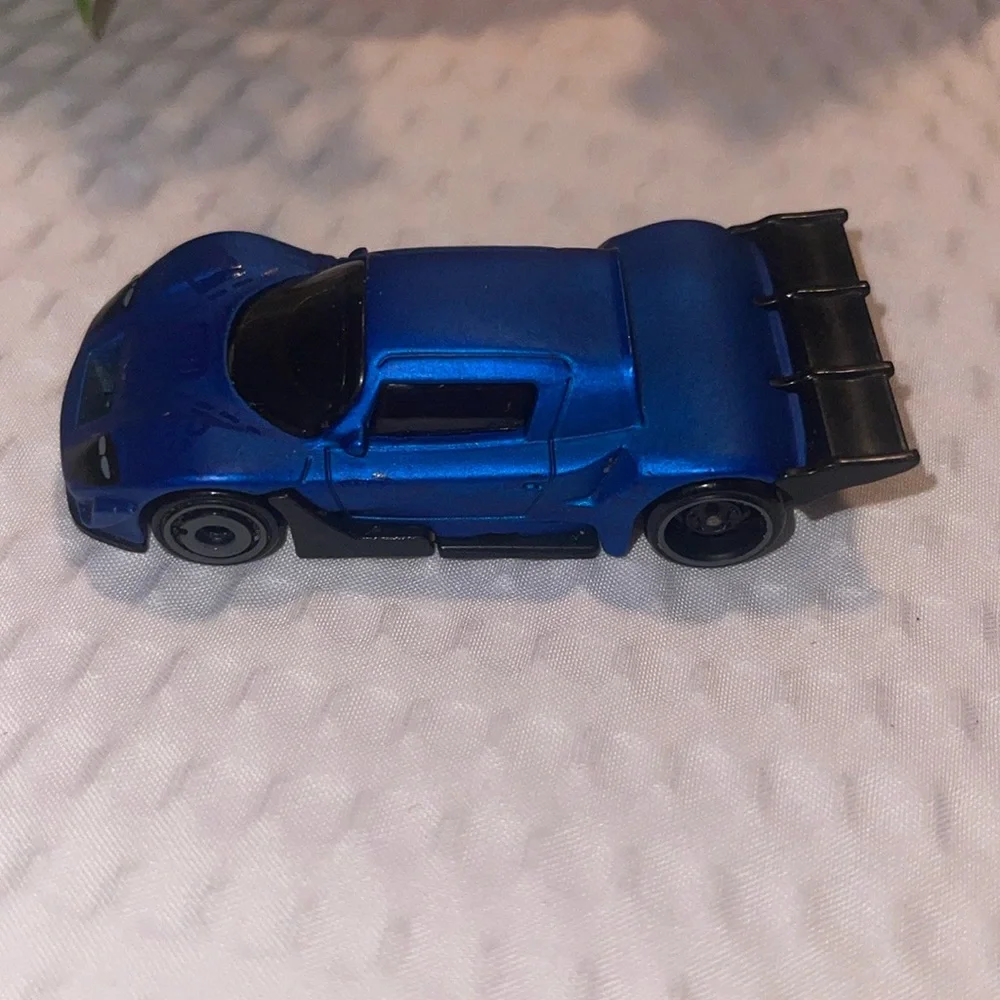 2022 Hot wheels Basic Mainline # Mad mike Drift Attack Blue , Spun Loose